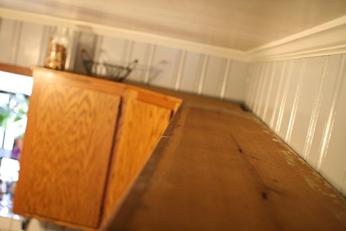 top of cabinets after
