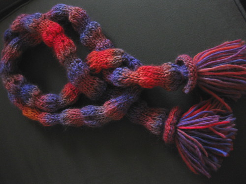 A silly little scarf called Bubbles