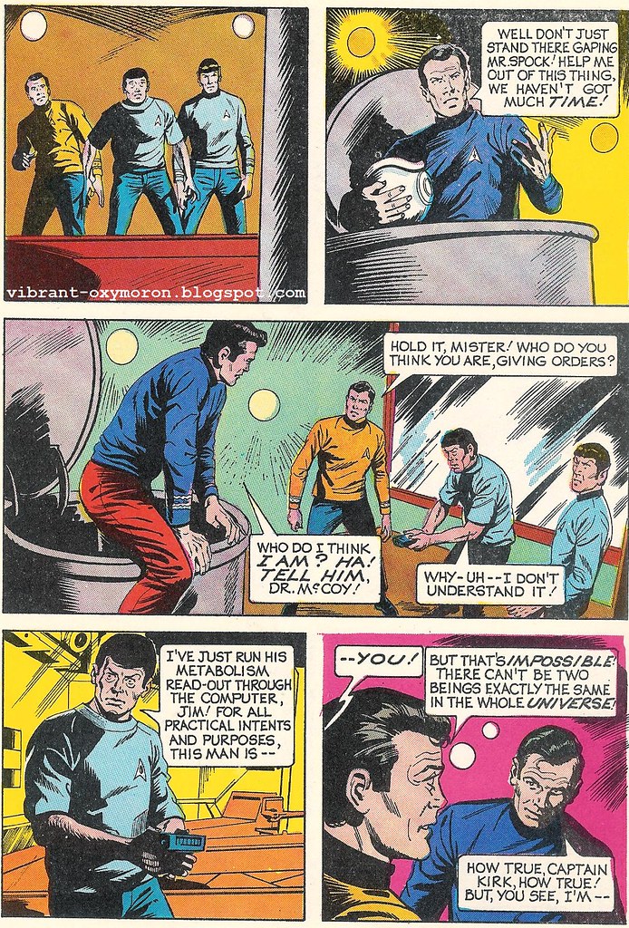 star trek comic scan spock kirk uhura scotty dynabrite whitman vintage
