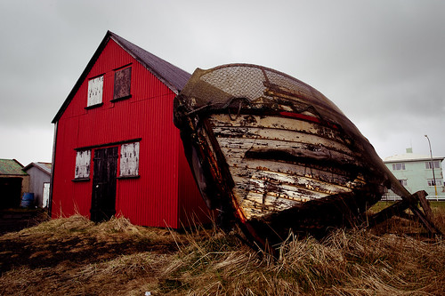 Iceland - Barn and Boat