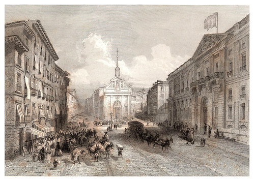 022-Madrid-La Puerta del Sol-Voyage pittoresque en Espagne et en Portugal 1852- Emile Bégin