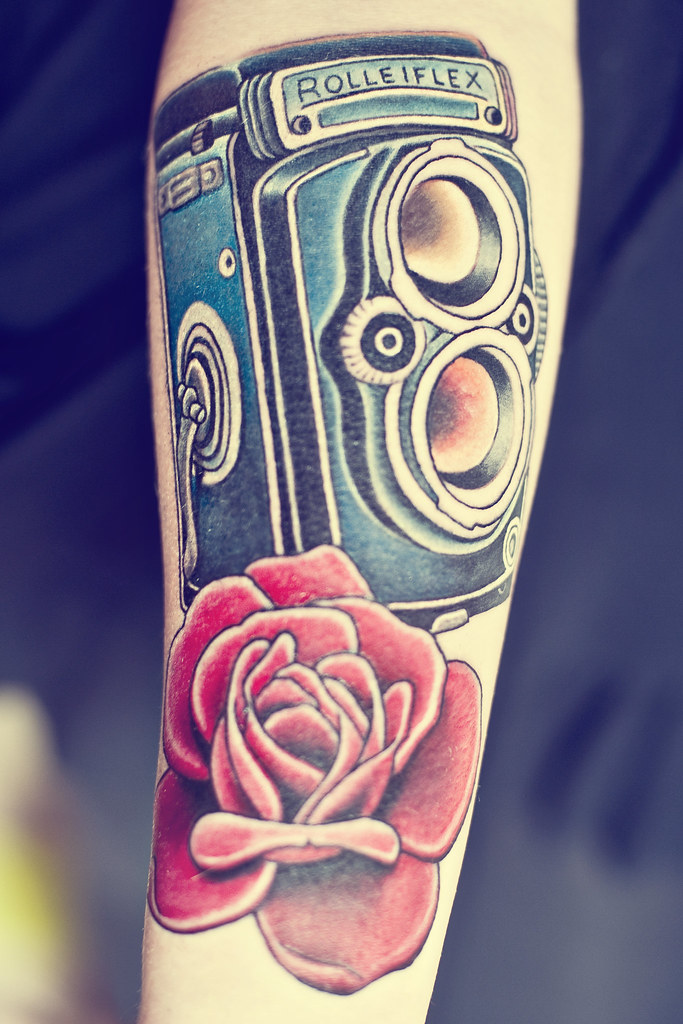 Rolleiflex Tattoo.... Part of a sleeve.