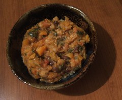 West African vegetable soup with couscous