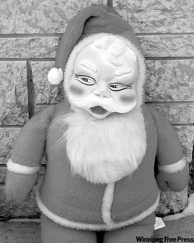 Santa in Black and White from Lynn at  Your Moosey Fate