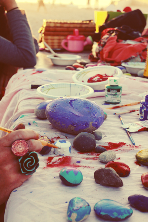 rock painting.