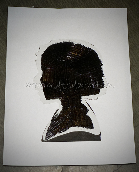 silhouette canvas painting stencil
