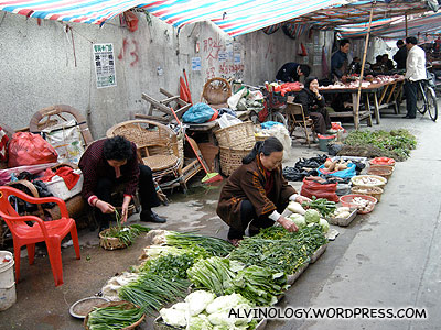 More vegetable vendors