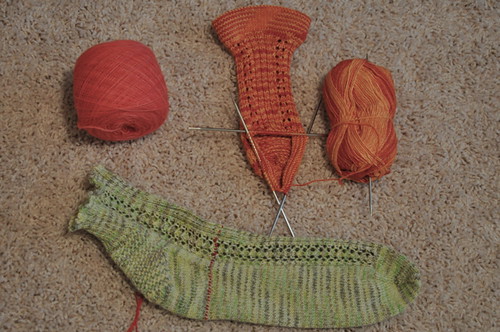 Summer Socks in progress.