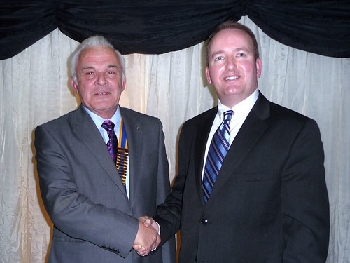 John Betts The Wrekin Rotary President and Mark Pritchard Conservative MP for The Wrekin