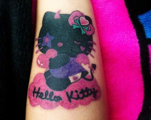 hello kitty tattoo by Rock