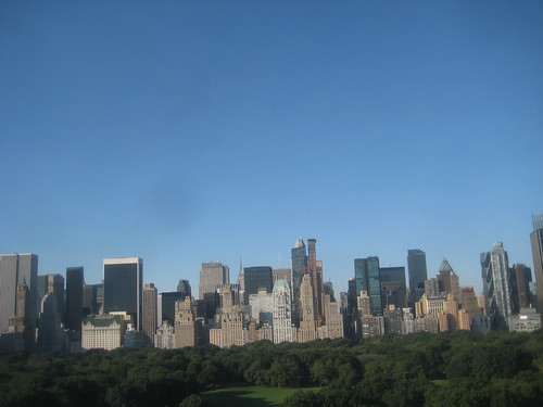 central park west view. South West view during