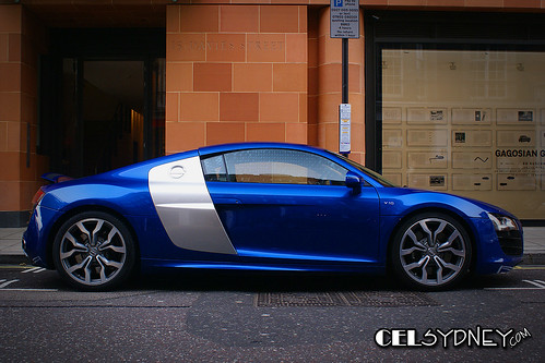 Audi R8 V10 (celsydney) Tags: auto uk blue london cars cel automotive audi
