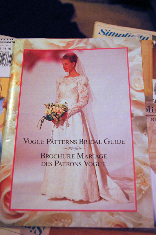 This Carolina Herrera pattern had a sweet little booklet on wedding dress 