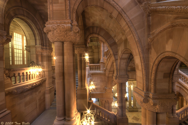 The Great Western Staircase, New York State Capitol by Tom Bielli
