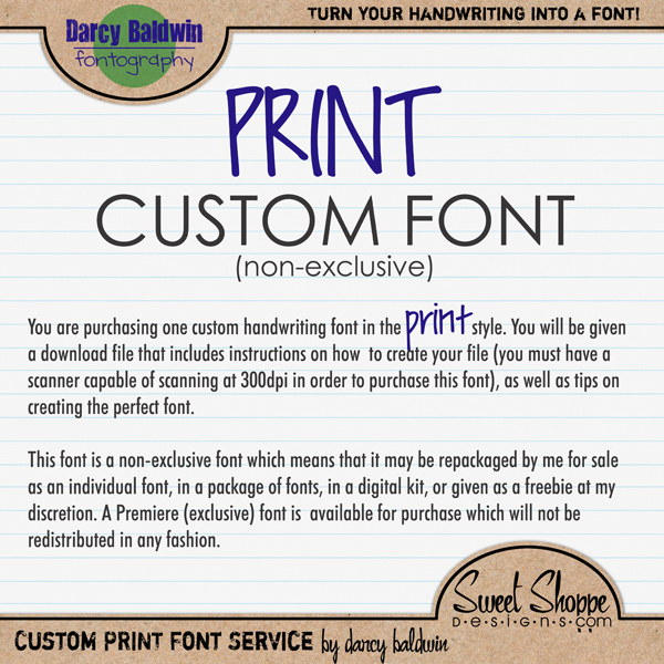 Custom Handwriting Font Services