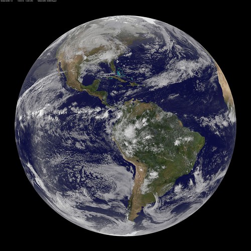 GOES 12 Full Disk view March 10, 2010