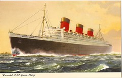 SS Queen Mary Postcard