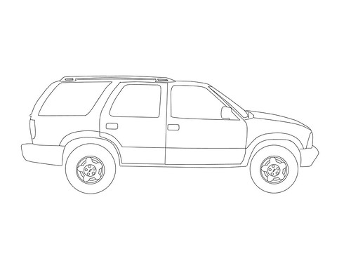 jacked up trucks coloring pages - photo #36