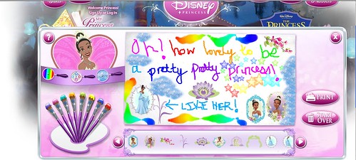 i painted this on the Disney Princess website