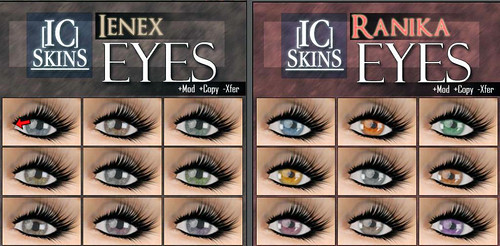 69L Wednesday IC Skins eyes