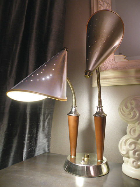 vintage double cone lamp