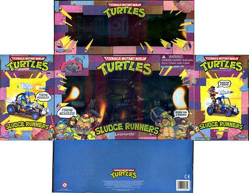 Teenage Mutant Ninja Turtles 'SLUDGE RUNNERS' :: LEONARDO ..box i (( 2010 ))