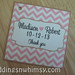 Soft Pink Chevron with Heart and Frame Custom Wedding Favor Hang Tag <a style="margin-left:10px; font-size:0.8em;" href="http://www.flickr.com/photos/37714476@N03/11294383726/" target="_blank">@flickr</a>