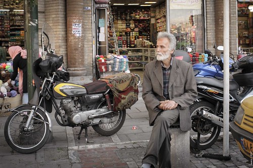Old man and motorcycle ©  Evgeniy Isaev