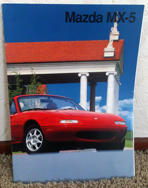 original european 5 mazda brochure miata mx mx5 roadster 19941997