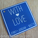 Royal Blue & White "With Love" Wedding Favor Hang Tags Custom/Personalized <a style="margin-left:10px; font-size:0.8em;" href="http://www.flickr.com/photos/37714476@N03/9470844539/" target="_blank">@flickr</a>