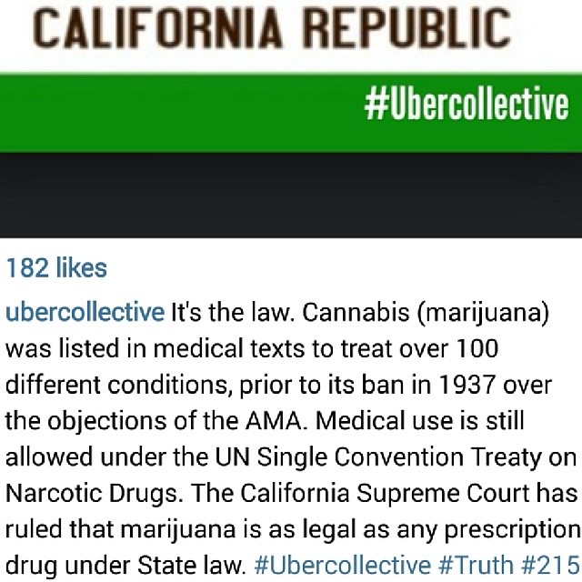 Thanks for the awesome news from Tbe California Supreme Courts ruling regarding #MedicalMarijuana #prescription validity. #Progress #MMJ #News #CA