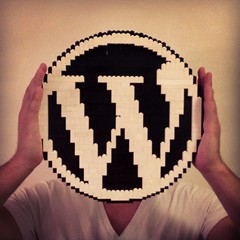 WordPress logo in LEGO - ze inst4gr4m sh0t