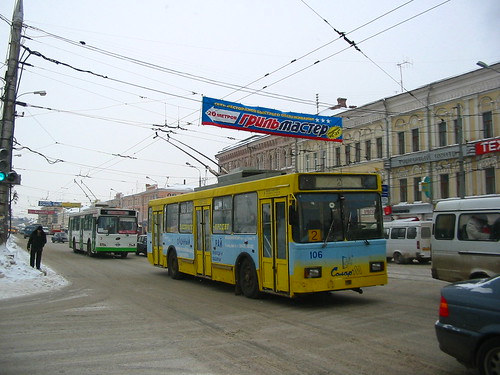 Tula trolleybus 106 VMZ-5298.00 build in 2001, withdrawn in 2015 ©  trolleway