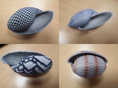 3D printed seashells Minimal Mosaic