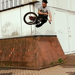 Cyril, wallride to flatie at Cardiff Bay