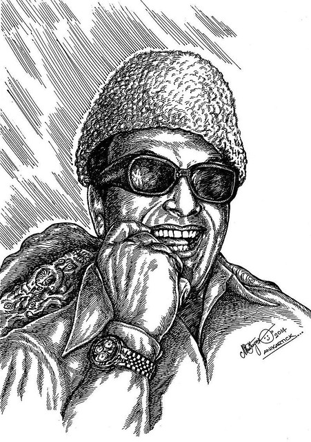 MGR - M.G.RAMACHANDRAN - Puratchithalaivar - PonmanaSelvan - Great Actor - Director - Producer - Late CM of Tamil Nadu,Founder of AIADMK Party - Drawing - Paint