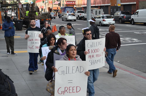 Gilead Sovaldi Protest - San Francisco (2/12/14)