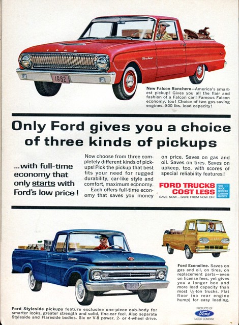 ford truck july pickup advertisement falcon 1962 digest ranchero readers econoline styleside