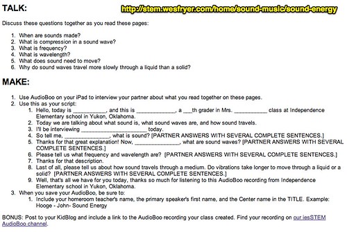 Sound Energy Radio Show Script by Wesley Fryer, on Flickr