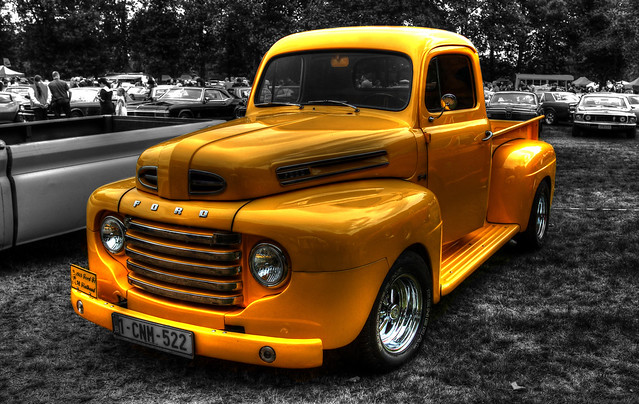 ford car festival jaune truck pickup f1 voiture rockabilly van hdr v8 flathead 1949