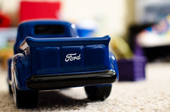 blue ford car truck toy 4x4 bokeh pickuptruck 4wheeler 365 day10 carmodel bokehlicious 365project miniturecar bokehwhores