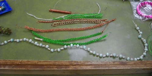 Jewelry chains are pictured.