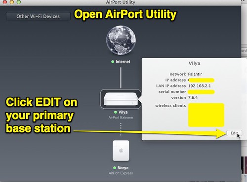 Open AirPort Utility - EDIT Primary Base by Wesley Fryer, on Flickr