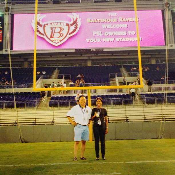 Because long ago I worked on, what was at the time, the Baltimore Ravens NFL Stadium. #GoRavens #Ravens