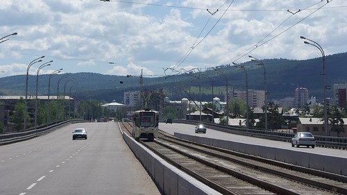 Ulan-Ude tram 71-619K 97 at newest tram line, opened in 2007 ©  trolleway