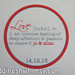 Round Love Definition Red Gray Wedding Seal Favor Label Custom/Personalized <a style="margin-left:10px; font-size:0.8em;" href="http://www.flickr.com/photos/37714476@N03/9468427710/" target="_blank">@flickr</a>
