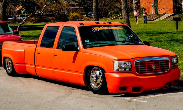 orange truck pickup cadillac chevy gmc marc714
