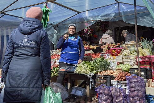 The city market on a Sunday. Dubna. Russia. ©  Dmitriy Protsenko