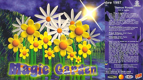 Patrice Heyoka - Flyer 13/12/1997 - Trance room @ Magic Garden (Paris) <a style="margin-left:10px; font-size:0.8em;" href="http://www.flickr.com/photos/110110699@N03/12209564914/" target="_blank">@flickr</a>