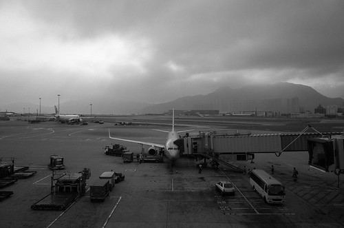 Airplane at gate ©  Tony
